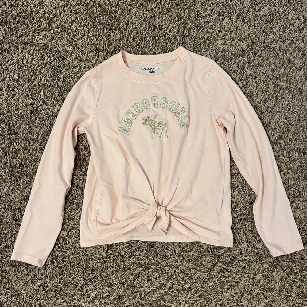 Abercrombie kids light pink long sleeves.